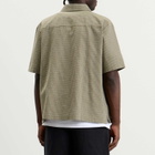 Bound Men's Gingham Cropped Shirt in Olive