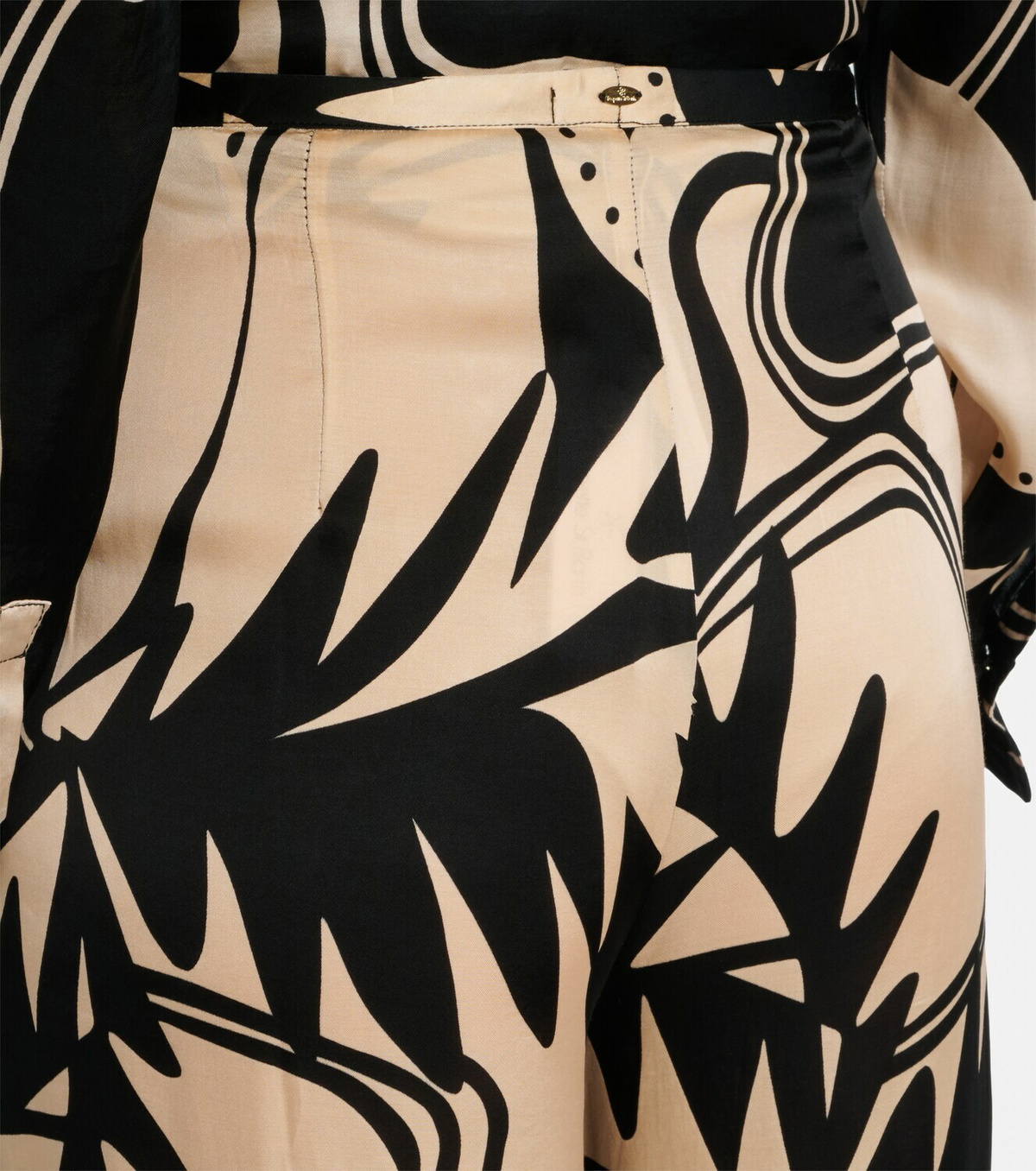Poupette St Barth Clea printed high-rise wide-leg pants