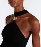 Simkhai Renlen embellished halterneck wool top