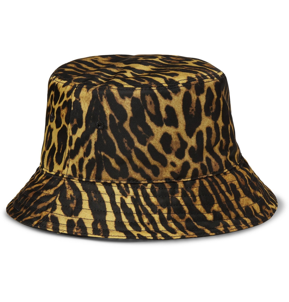 Shop Burberry Reversible Animal-Print & Check Bucket Hat