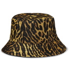 Burberry - Reversible Logo-Appliquéd Leopard-Print Nylon Bucket Hat - Animal print