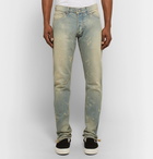 Rhude - Skinny-Fit Distressed Denim Jeans - Men - Light denim