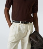 Brioni Braided leather belt
