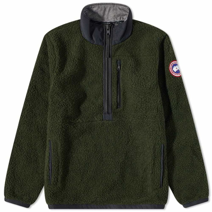 Photo: Canada Goose Men's Renfrew Fleece Pullover in Dark Sage