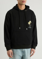 Wooyoungmi Logo-print Hooded Cotton Sweatshirt Black