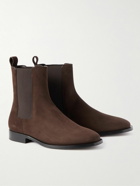The Row - Grunge Suede Chelsea Boots - Brown