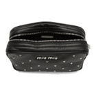 Miu Miu Black Leather Studded Bag
