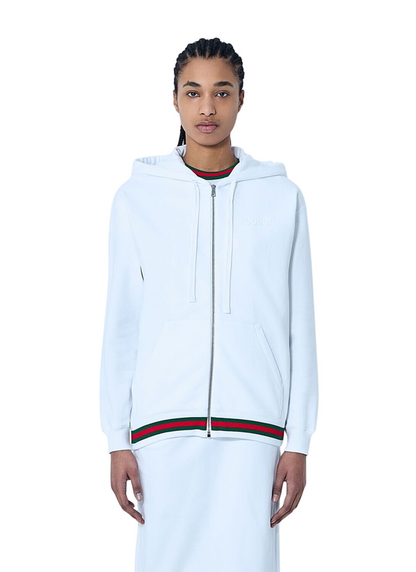 Photo: Gucci Web Trim Hooded Sweatshirt