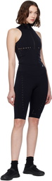 ROA Black Compression Biker Sport Shorts