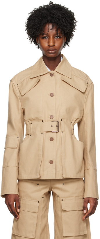 Photo: REMAIN Birger Christensen Beige Oversized Jacket