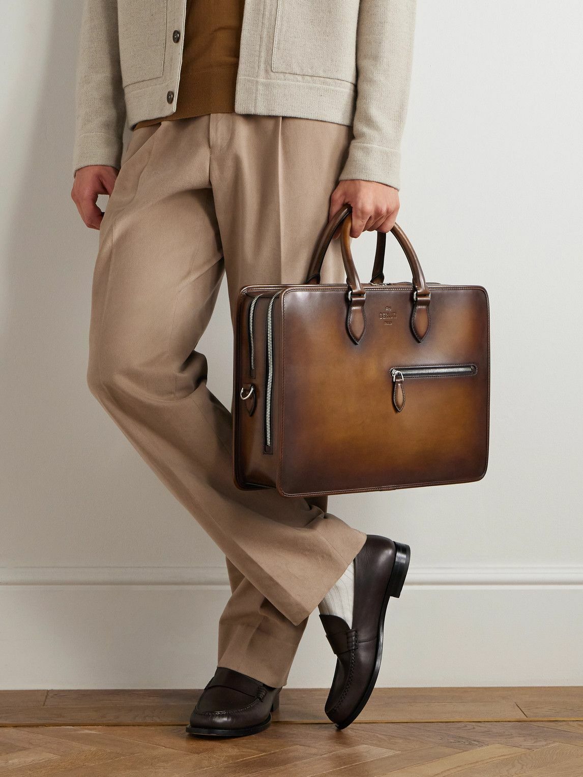 Berluti - 2 Jours Neo Venezia Leather Briefcase