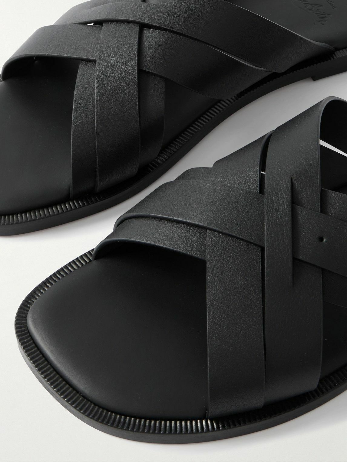 Christian Louboutin - Emircross Leather Sandals - Black