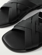 Christian Louboutin - Emircross Leather Sandals - Black