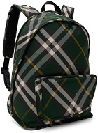 Burberry Green Large Shield Backpack