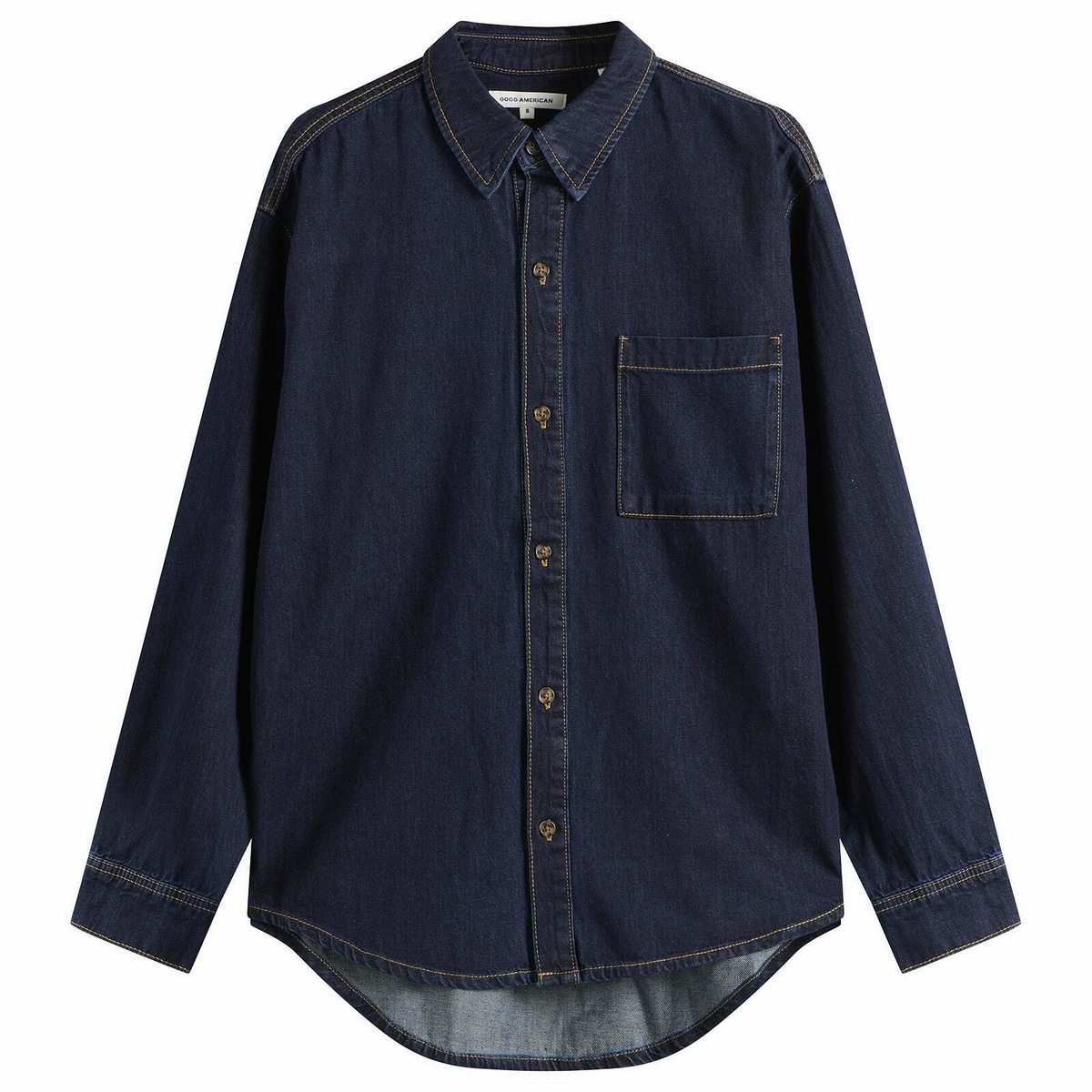 Good American Women's Denim Oversized Shirt in Indigo