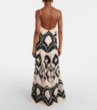 Johanna Ortiz Printed cotton poplin maxi dress