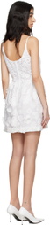 Anna Sui White 3-D Minidress