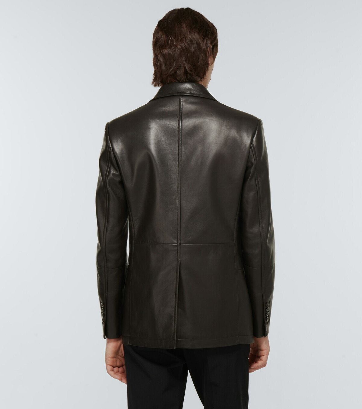Tom Ford - Single-breasted leather blazer TOM FORD