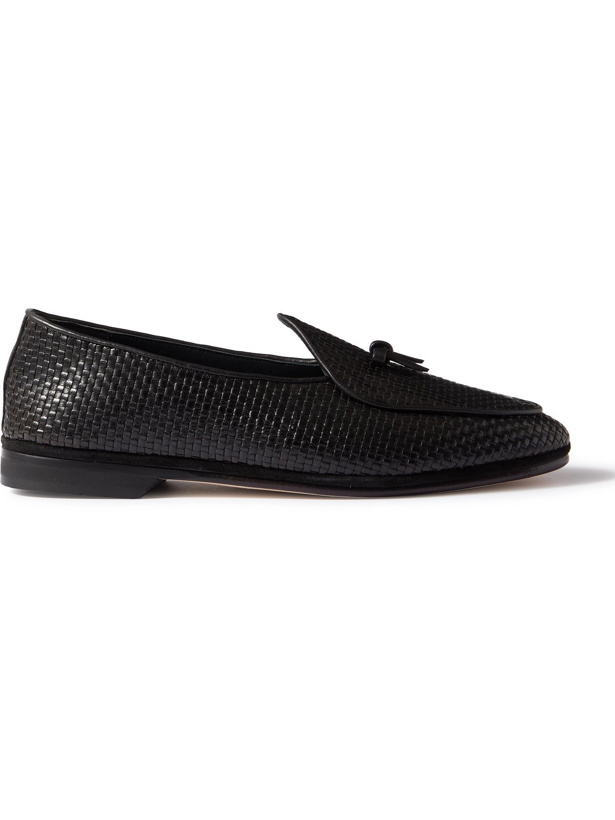 Photo: RUBINACCI - Marphy Woven Leather Loafers - Black - EU 40