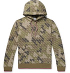 Burberry - Logo-Print Cotton-Jersey Hoodie - Army green