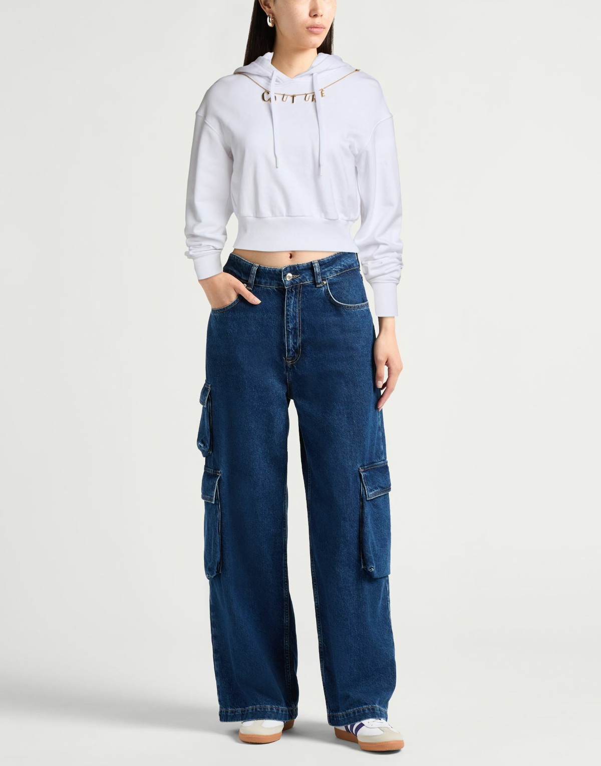 Versace Jeans Couture Womens Sweatshirt in White