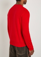 Vivienne Westwood Alex Logo Wool and Cashmere-blend Jumper Red