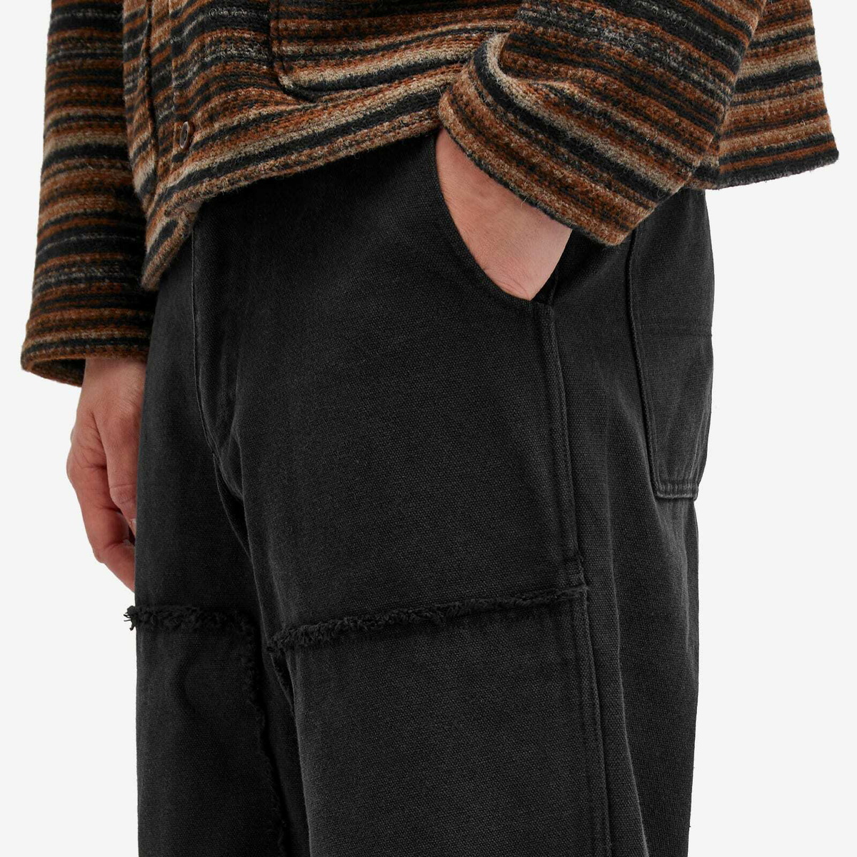 Heresy Men's Scraggy Workwear Trousers in Black