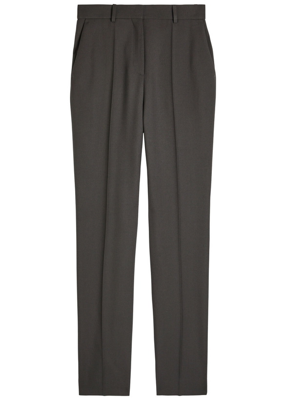 Photo: Calvin Klein Lucia Slim-leg Wool Trousers Grey
