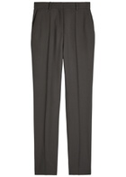 Calvin Klein Lucia Slim-leg Wool Trousers Grey