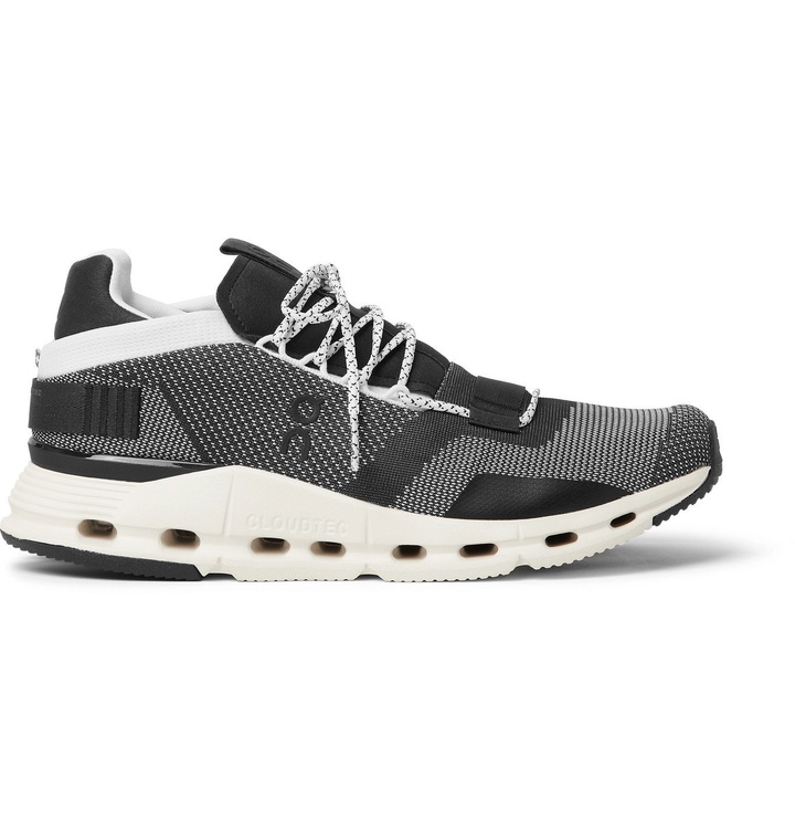 Photo: On - Cloudnova Rubber-Trimmed Mesh Running Sneakers - Black