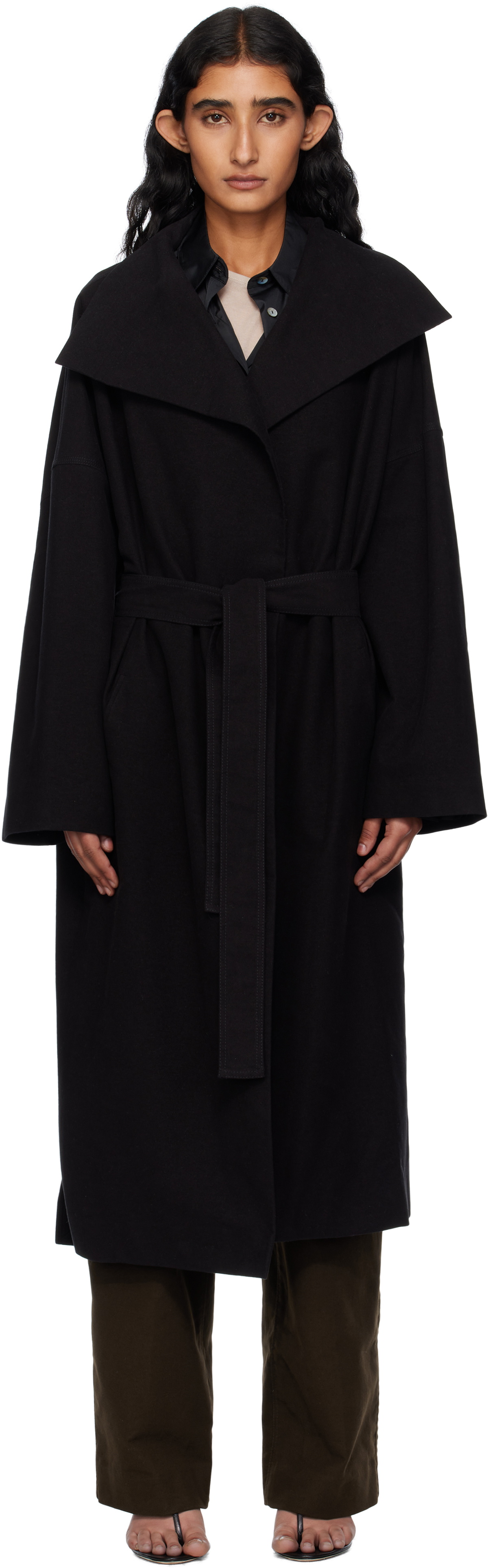 GIA STUDIOS Black Grace Long Coat