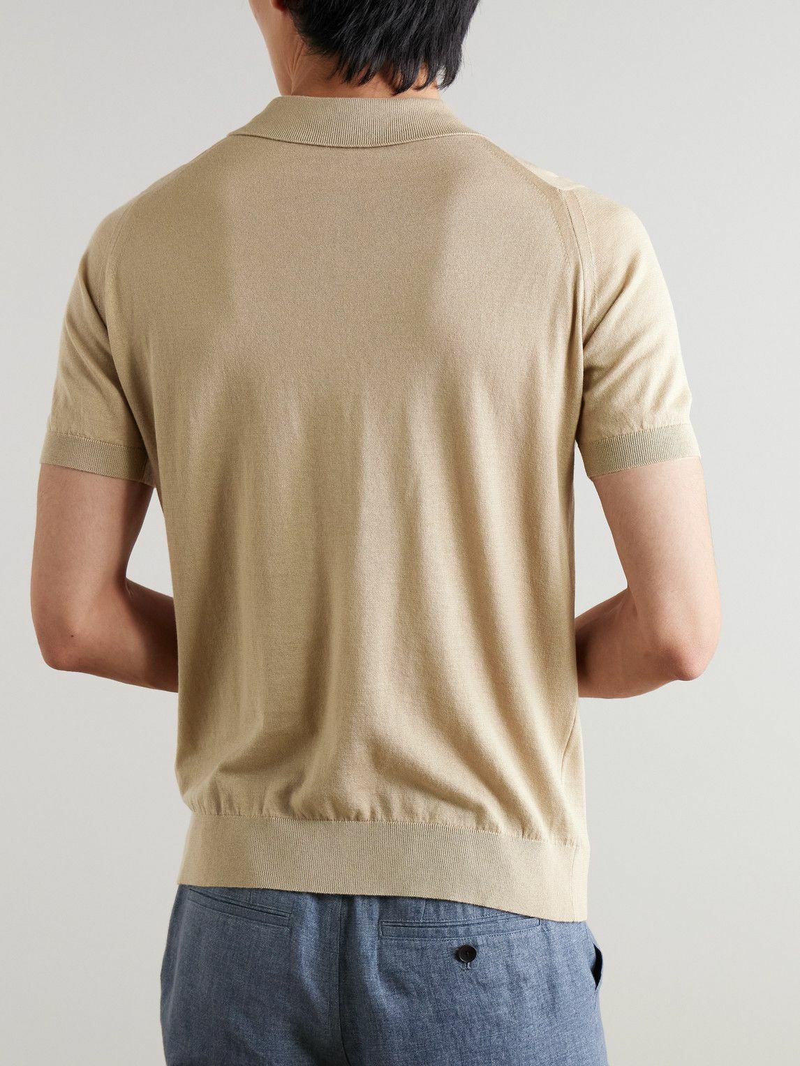 John Smedley - Elias Sea Island Cotton and Cashmere-Blend Polo