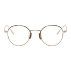 Yuichi Toyama Black and Gold Paul Glasses