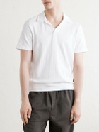 Oliver Spencer - Westcott Open-Collar Organic Cotton Polo Shirt - Neutrals