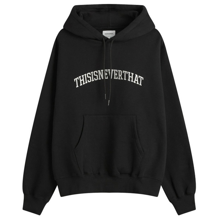 Photo: thisisneverthat Men's Arch Logo Hoodie in Black