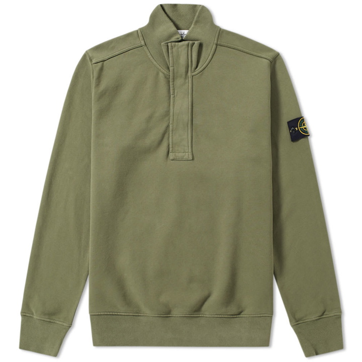 Photo: Stone Island Garment Dyed Half Zip Sweat