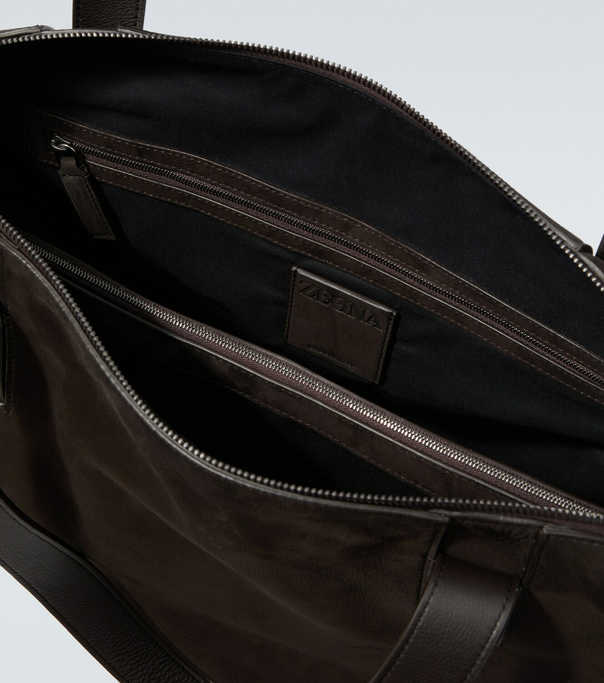 Zegna Leather duffel bag