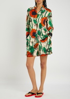 Wales Bonner Ocean Satin-twill Shorts Red