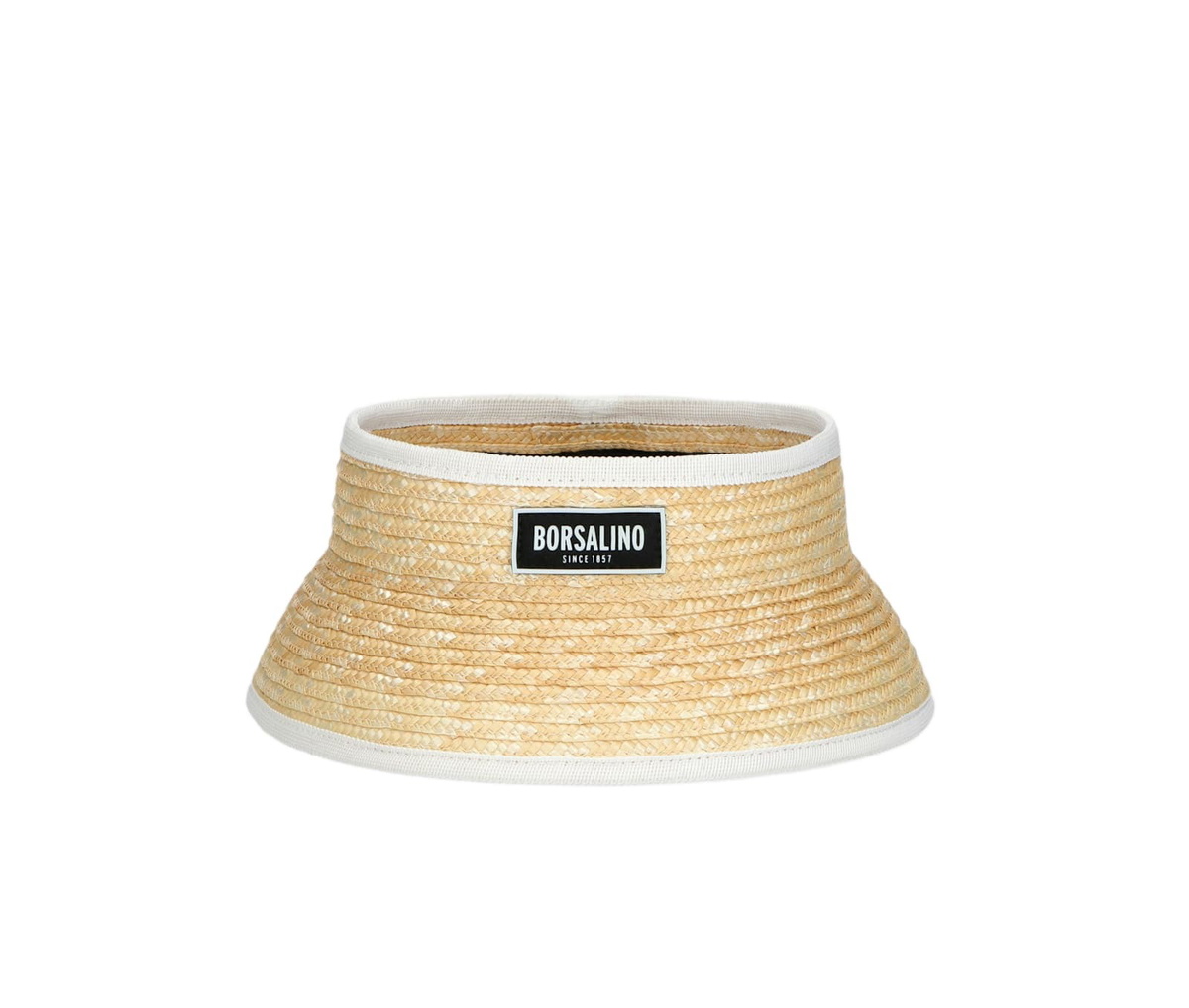 Borsalino Virgilio Visor In Braided Straw