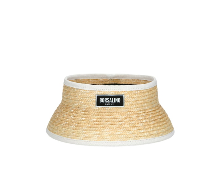 Photo: Borsalino Virgilio Visor In Braided Straw