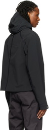 HELIOT EMIL Black Moire Technical Jacket