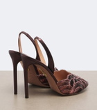 Aquazzura Ce Soir embellished leather sandals