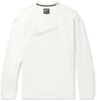 Nike - Appliquéd Stretch Cotton-Blend Jersey T-Shirt - Men - White