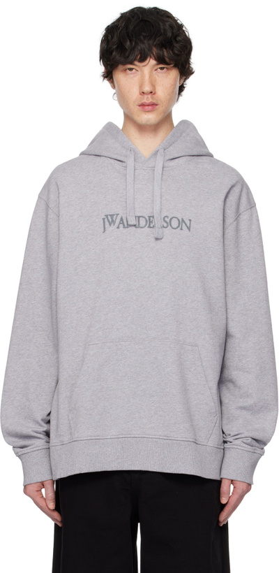 Photo: JW Anderson Gray Logo Embroidery Hoodie