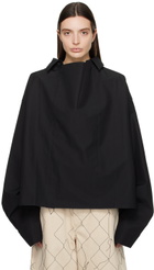 AIREI Black Paneled Shirt