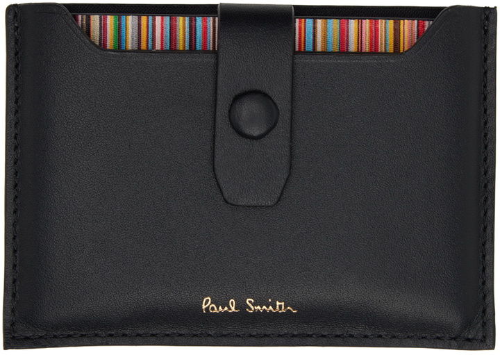 Photo: Paul Smith Black Signature Stripe Card Holder