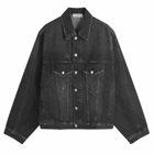 Cole Buxton Men's Denim Jacket in Black
