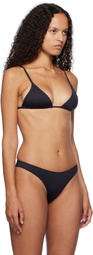 Frankies Bikinis Black Lumia Triangle Bikini Top