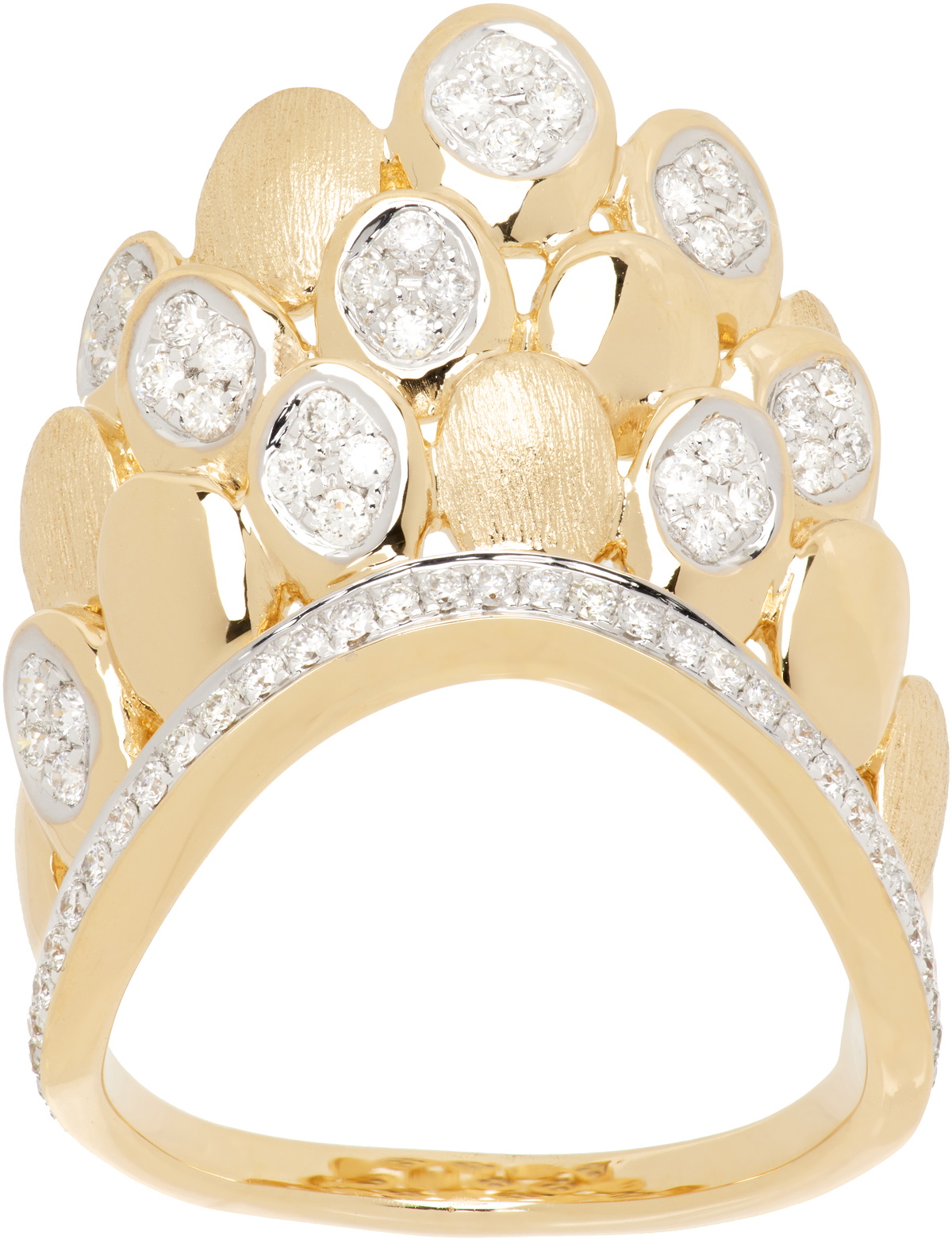 Rainbow K Gold Blossom Ring
