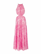 MC2 Saint Barth Woman Cut Out Long Dress Kaby With Paisley Print
